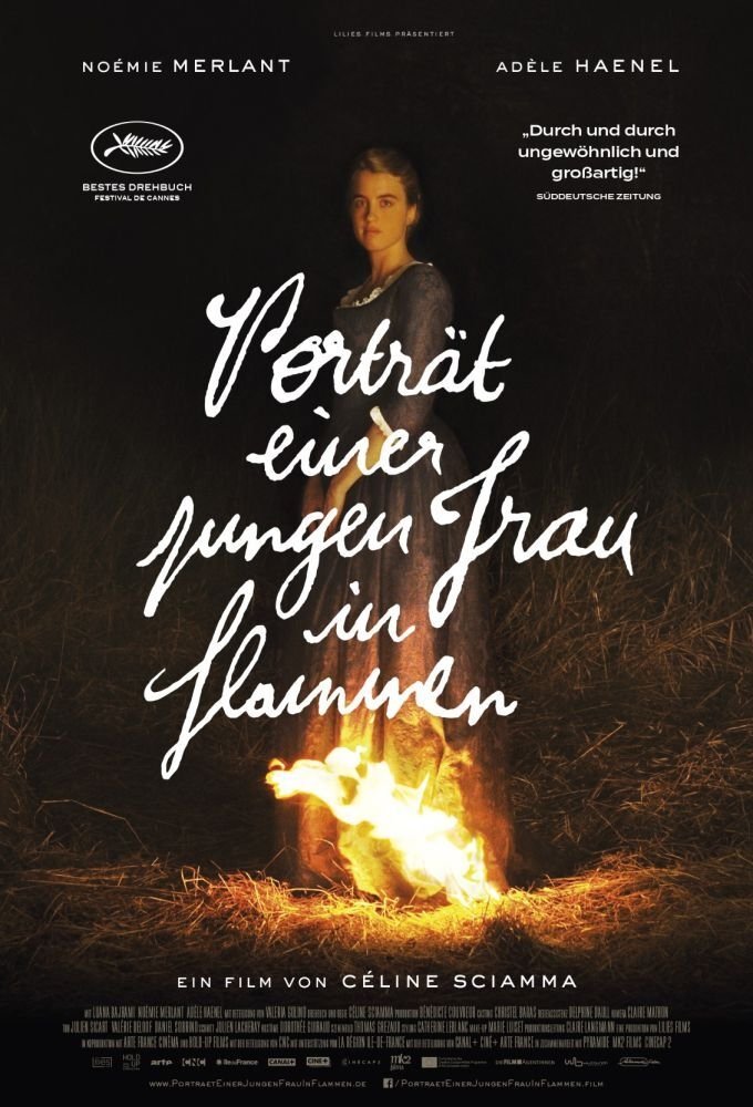  Porträt einer jungen Frau in Flammen 
